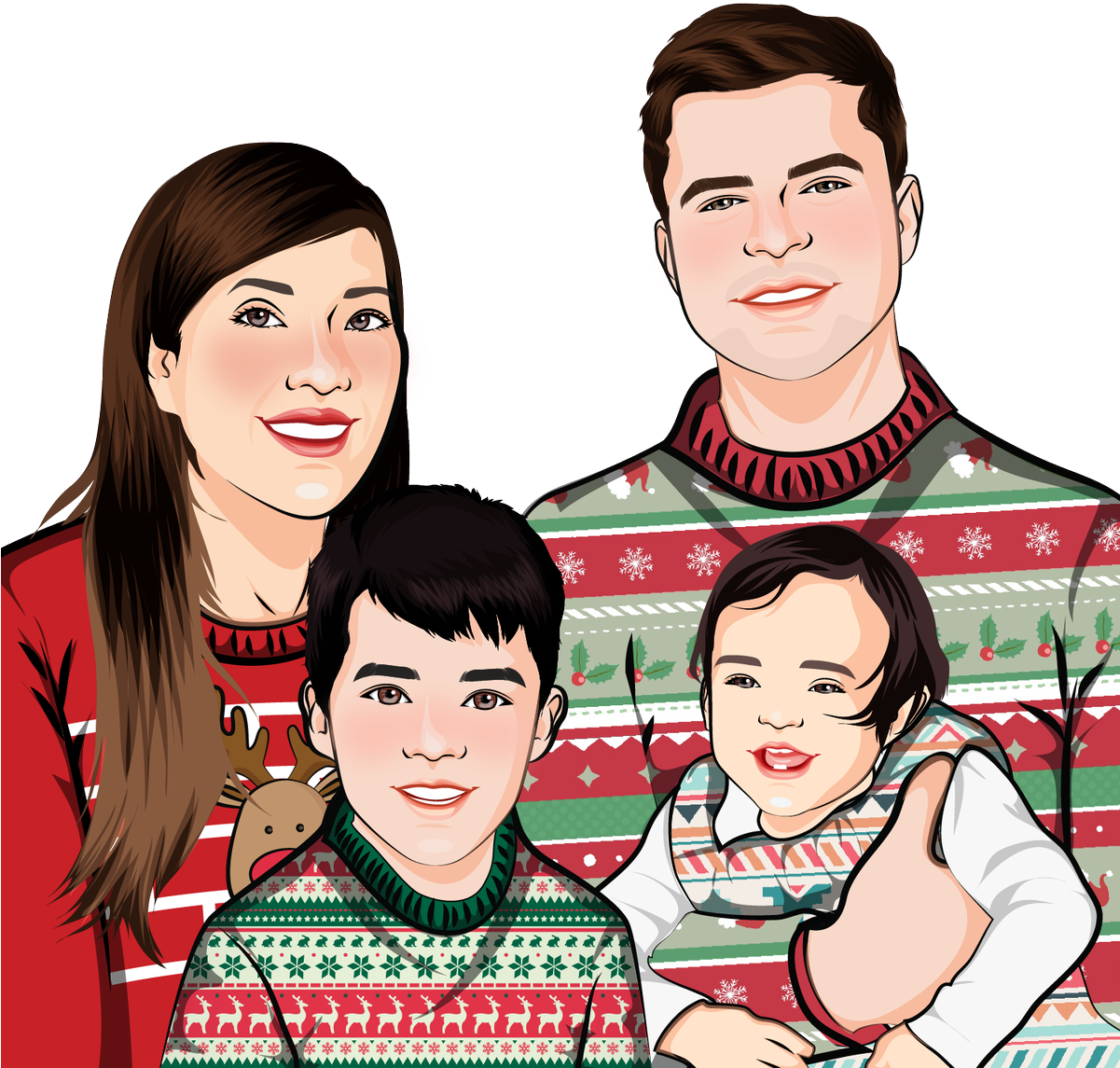 Family Ugly Sweater Party Dorobi, Get Yours Now On - Friendship (1200x1200)