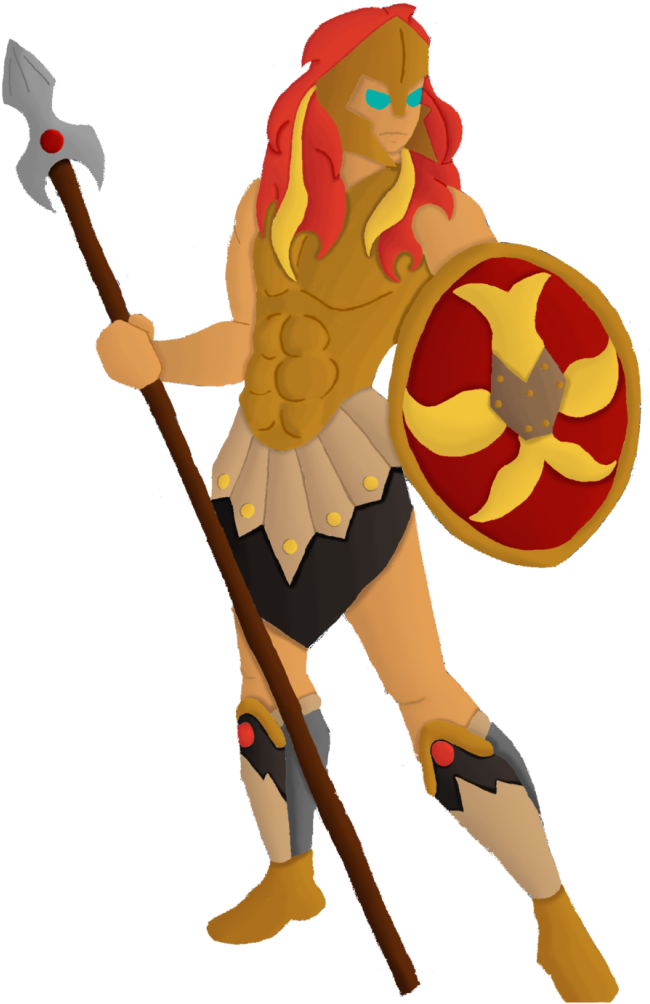 Pyrus, The Spartan - Cartoon (654x1024)