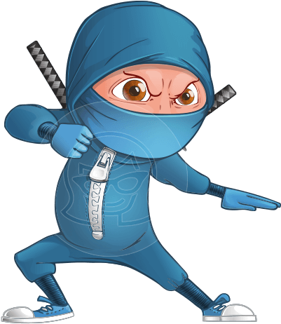 Hotaru The Determined Ninja - Ninja Cartoon Png (418x464)
