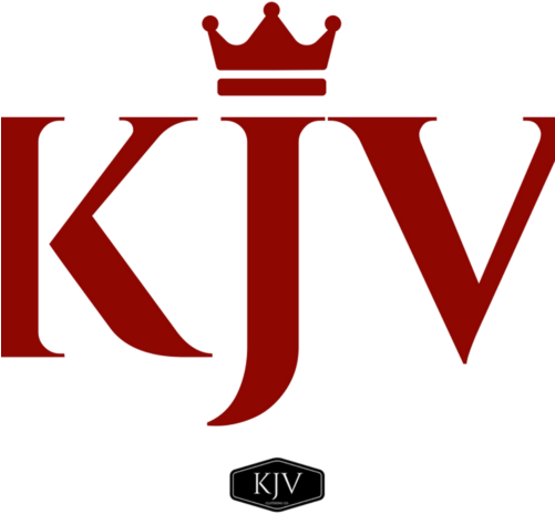 Kjv Bible Apparel Kjv Logo Red W/ Crown - Bible (500x500)