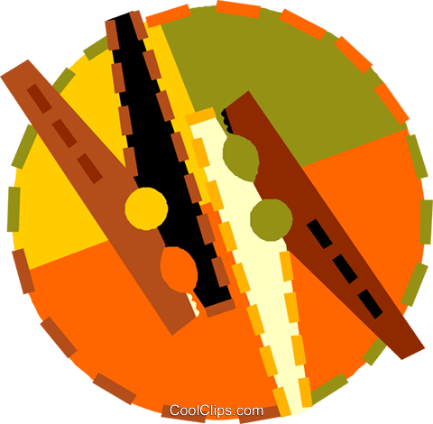 Clothes Pins Royalty Free Vector Clip Art Illustration - Clothes Pins Royalty Free Vector Clip Art Illustration (480x470)