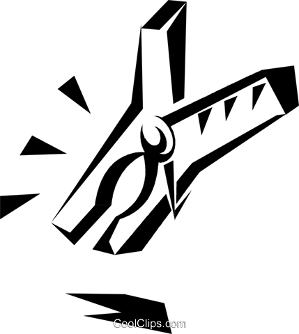 Clothes Pins Royalty Free Vector Clip Art Illustration - Emblem (429x480)