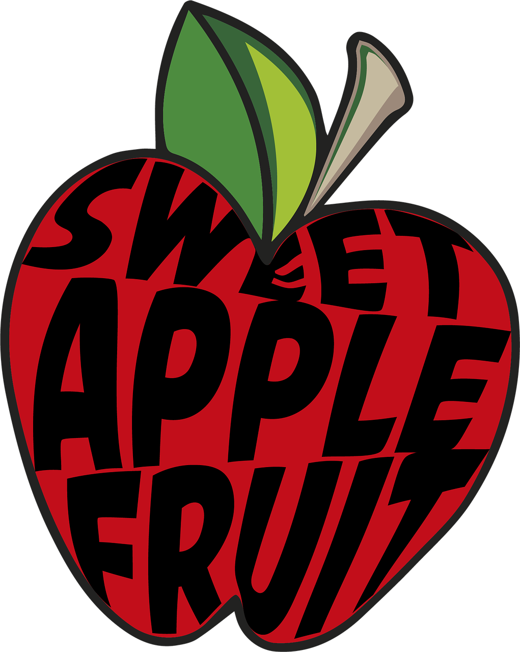Drawing Apple Fruit - Apple (1021x1280)
