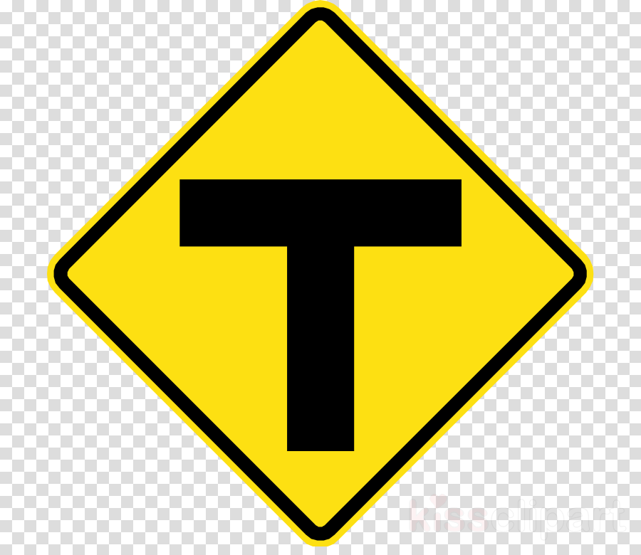 Intersection Sign Clipart Intersection Traffic Sign - Valentine Day Transparent Png (900x780)