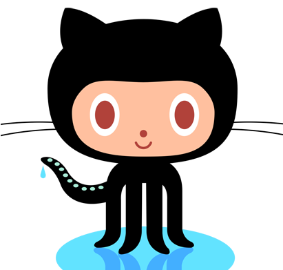 Clip Black And White Library Shiva Shenoy Github Shivaversa - Github Octocat (410x410)