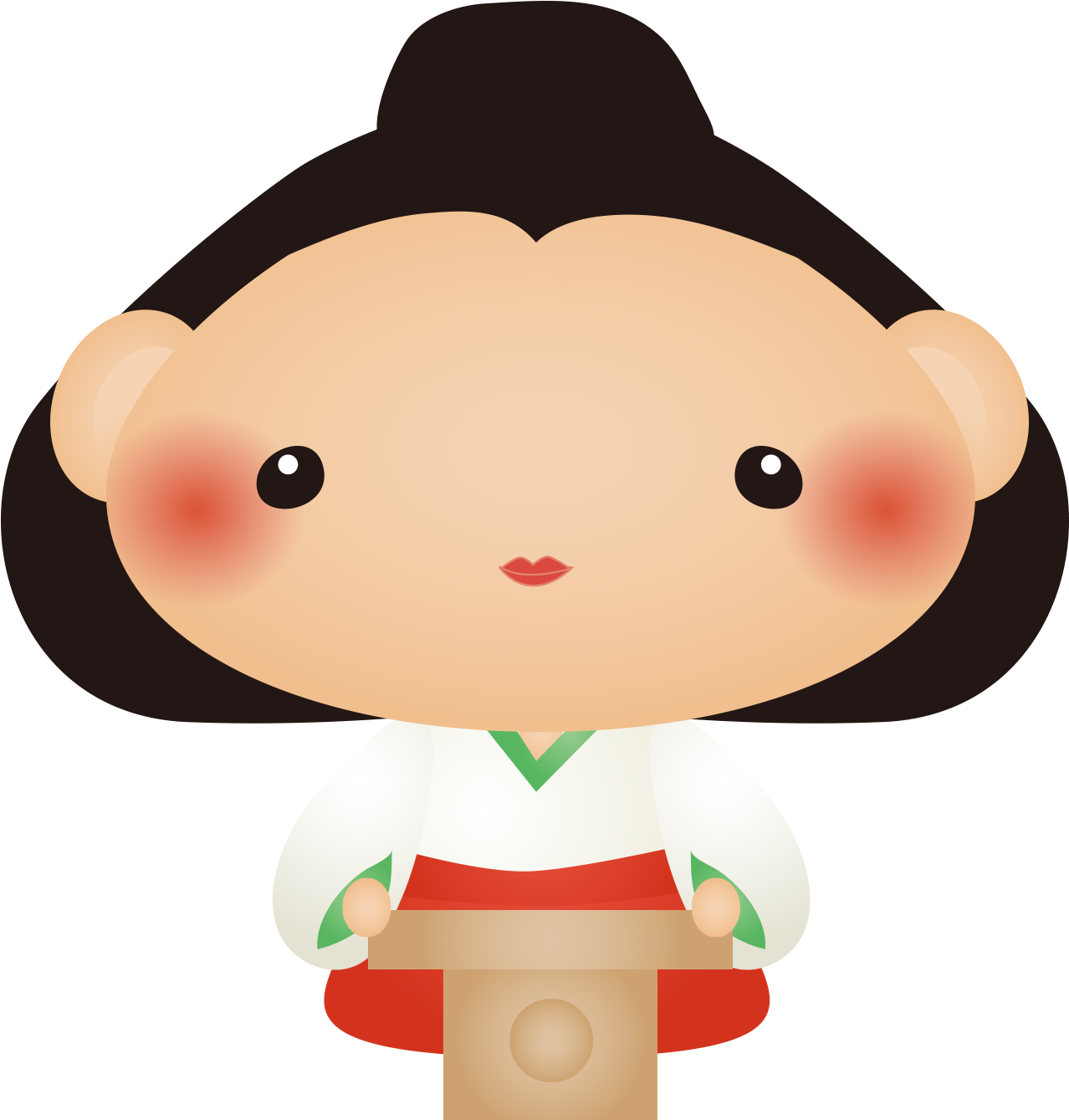 Kokeshi Chinesa Asian Pinterest - Cartoon (1600x1600)