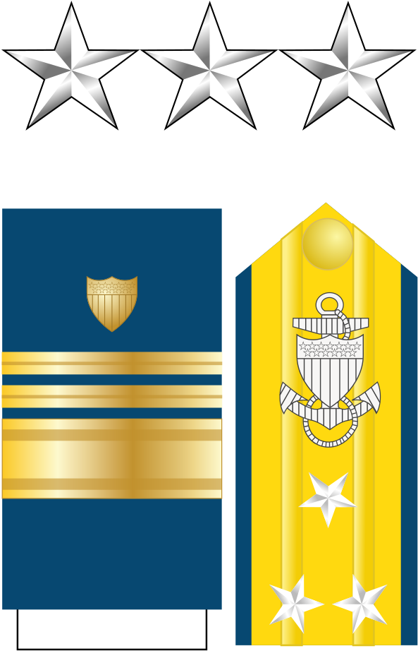 Uscg O-9 Insignia - Navy Admiral Insignia (597x1023)