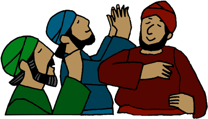 Clip Art Adapted By Www - Cartoon Praying People Png (700x467)