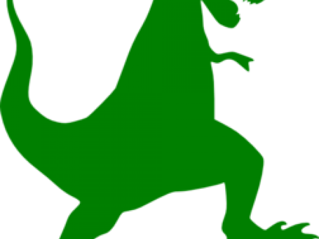 Extinct Clipart Green Dinosaur - T Rex Dino Svg (640x480)