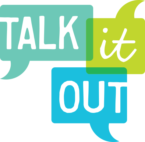 Talk It Out Start The Conversation Stop Underage Drinking - Talk It Out Clipart (476x468)