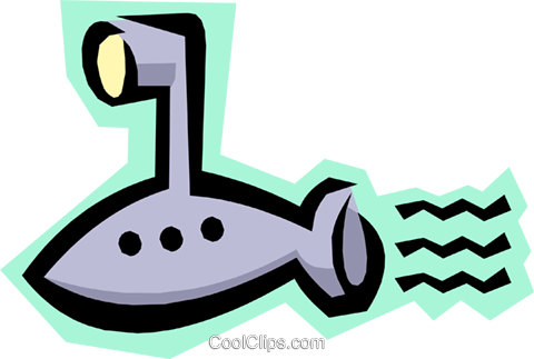 Submarine Royalty Free Vector Clip Art Illustration - Submarine Royalty Free Vector Clip Art Illustration (480x323)