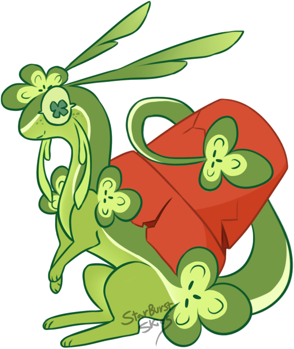 Snyail Buddy Lucky Clover By Starburstskies - Cartoon (576x682)