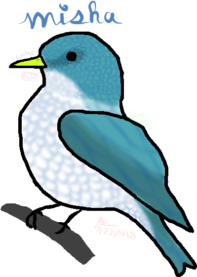 Download - Mountain Bluebird (471x581)