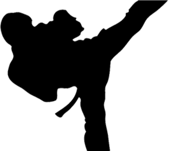 Martial Arts Clipart Karate Kick - Martial Arts Kick (538x481)