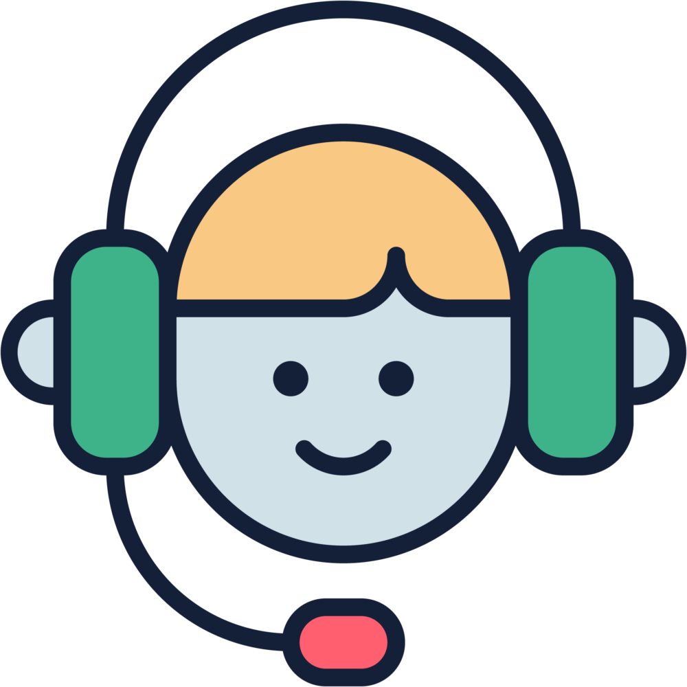 Almost 99% Of All Our It Support Calls Are Fixed Remotely - Customer Service Representative Cartoon (1000x1000)