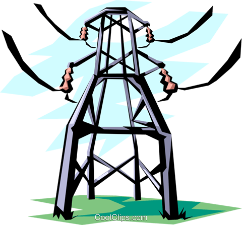 Hydro Electricity Royalty Free Vector Clip Art Illustration - Energia Clipart (480x447)