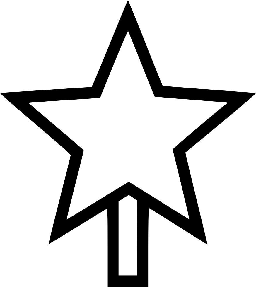 874 X 980 0 - Star Outline (874x980)