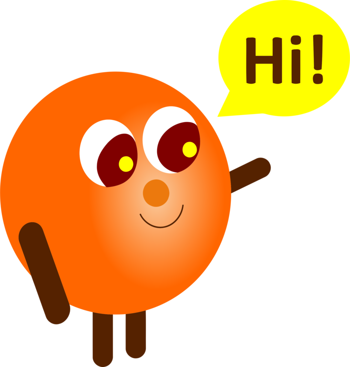 Kiss Clipart Hello Goodbye - Hi Clipart (717x750)