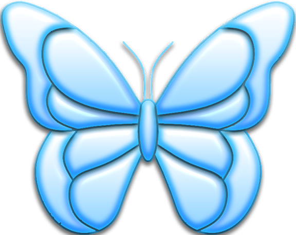 ‿✿⁀butterflies‿✿⁀ Clipart, Bys, Magnets, Butterflies, - Lycaenid (576x457)