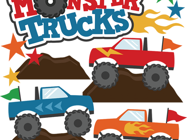 Nascar Clipart Truck Tire Track - Clipart Monster Truck Svg (640x480)