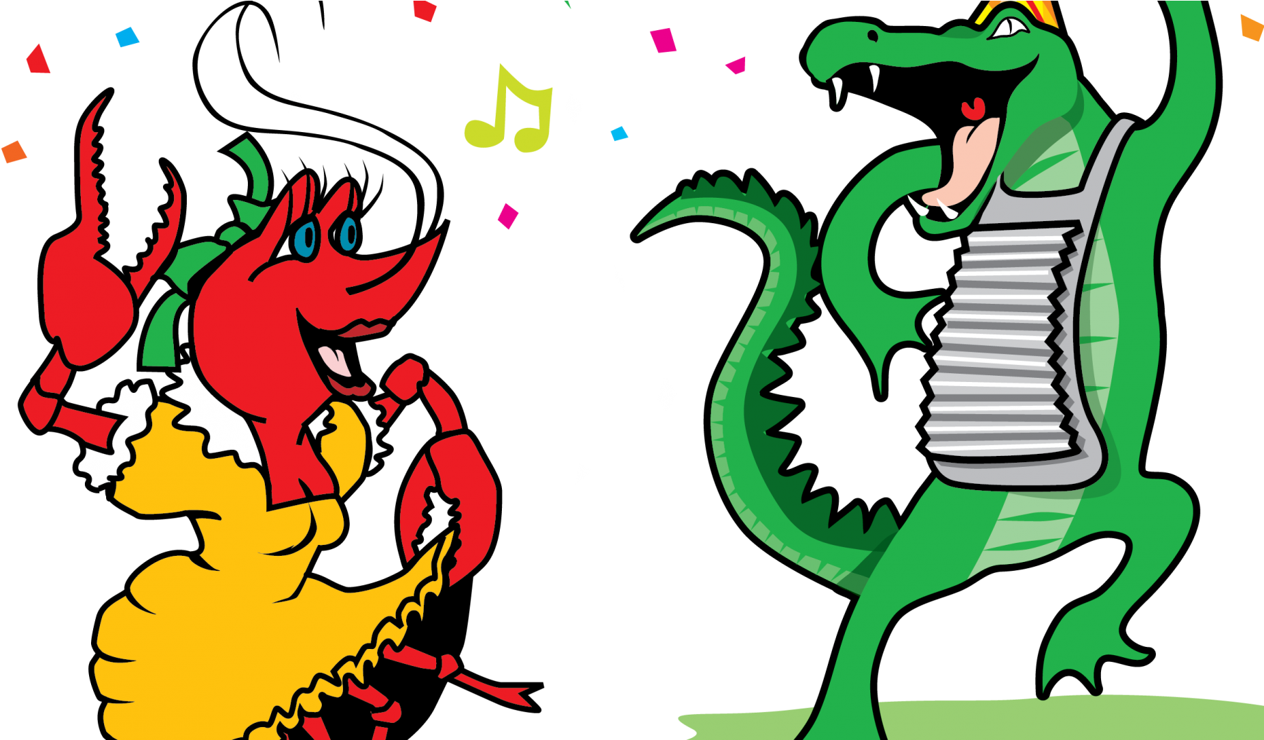 Cartoon Crawfish Clip Art Free Boil Vector Images Exceptional - Mardi Gras Crawfish Clipart (1920x1080)