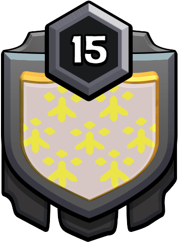 Clan Badge - Clash Of Clans Level 15 Clan (512x512)