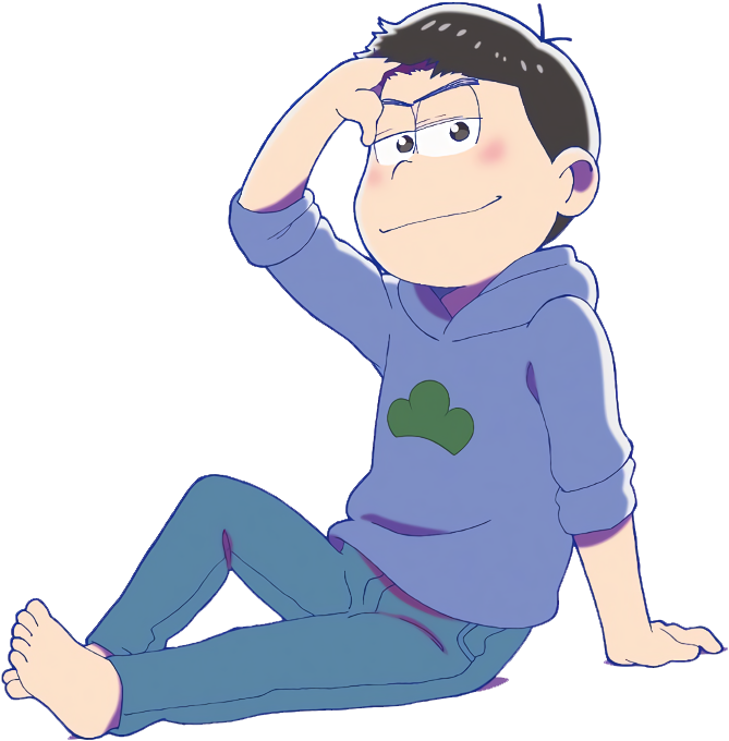 Transparent, Because I'm A Thirsty Fucking Karamatsu - 人 を ダメ に する クッション カラ 松 (800x787)