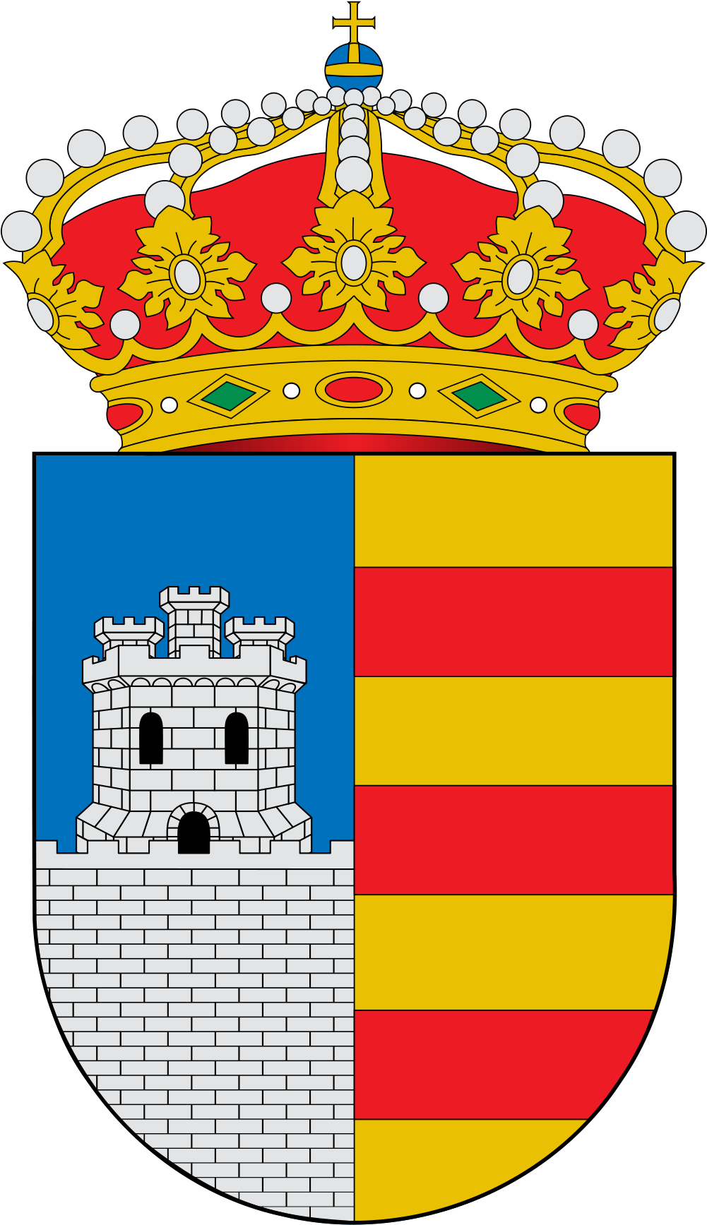 Aus Svg Automatisch Erzeugte Png-grafiken In Verschiedenen - Escudo De Puerto Lumbreras (1000x1773)