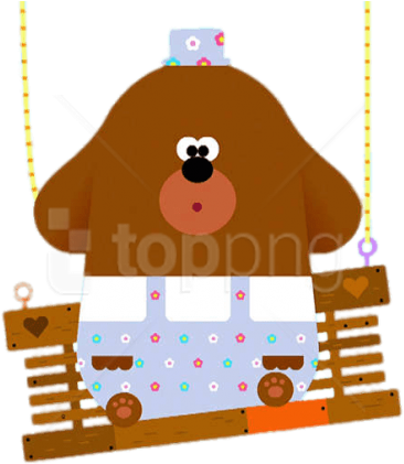 Free Png Download Duggee On Broken Swing Clipart Png - Cartoon (850x479)