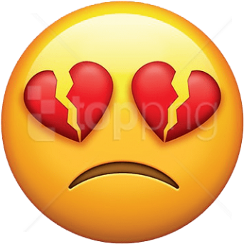 Free Png Download Broken Heart Eyes Emoji Clipart Png - Broken Heart Eyes Emoji (480x480)