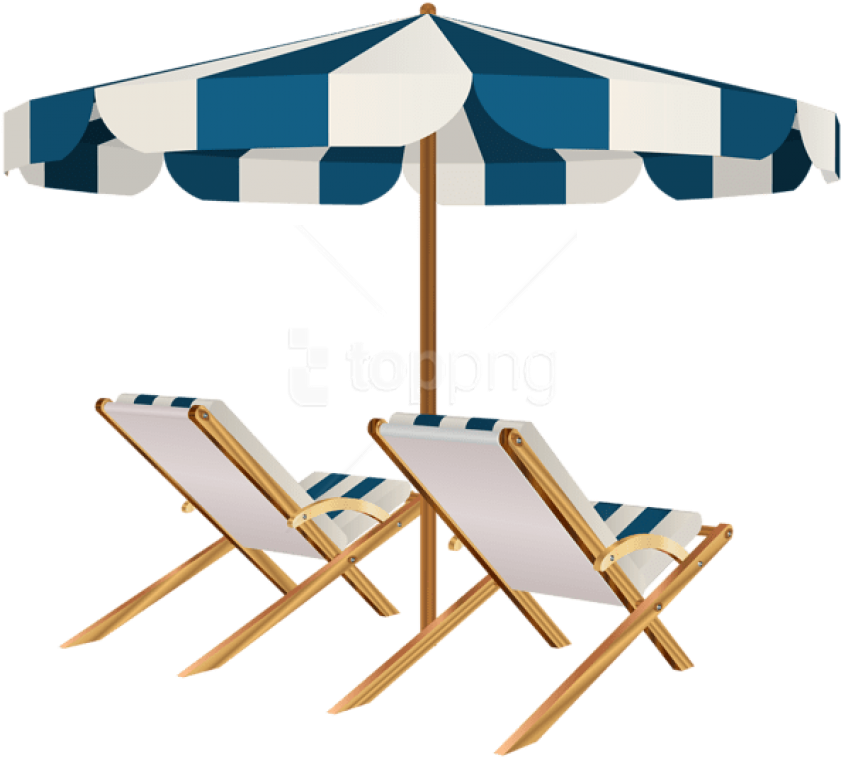 Download Beach Chairs And Umbrella Clipart Png Photo - Clip Art (850x765)