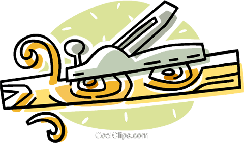 Wood Plane Royalty Free Vector Clip Art Illustration - Wood Plane Royalty Free Vector Clip Art Illustration (480x282)