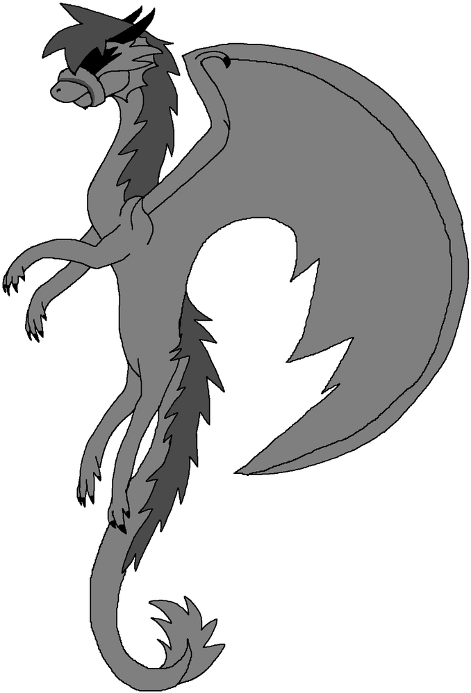 Transparent In Ms Paint - Dragon Drawing Transparent Background (749x1066)