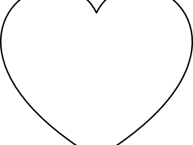 Balloons Clipart Outline - Heart (640x480)