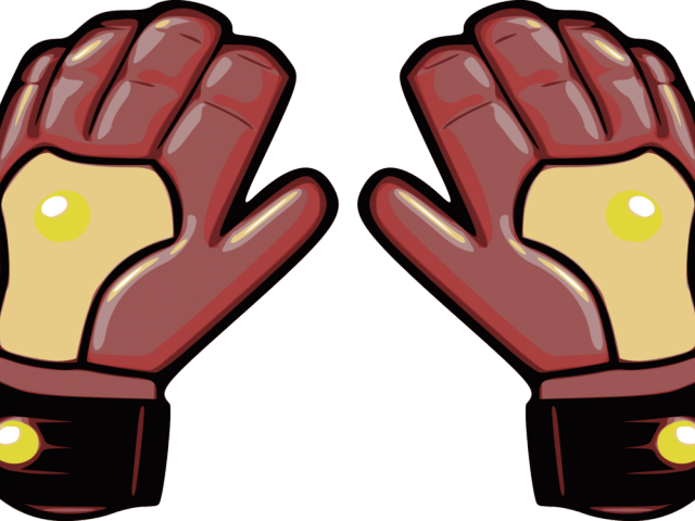 Glove Clipart American Baseball - Ice Hockey Gloves On Hand (640x480)