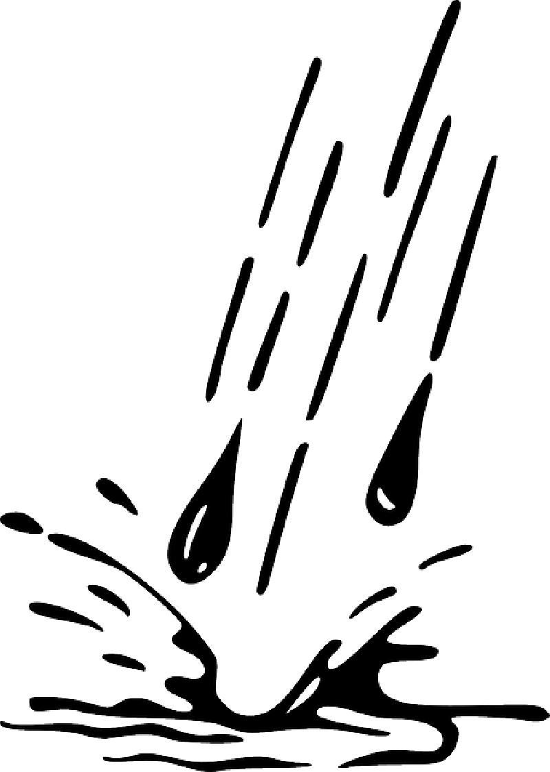 Water Droplet Clipart Water Drop Droplet Clipart Kid - Its Raining Its Pouring Meme (800x1122)