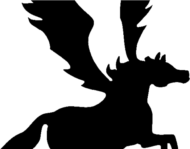 Pegasus Clipart Printable - Pegasus Stencil (640x480)