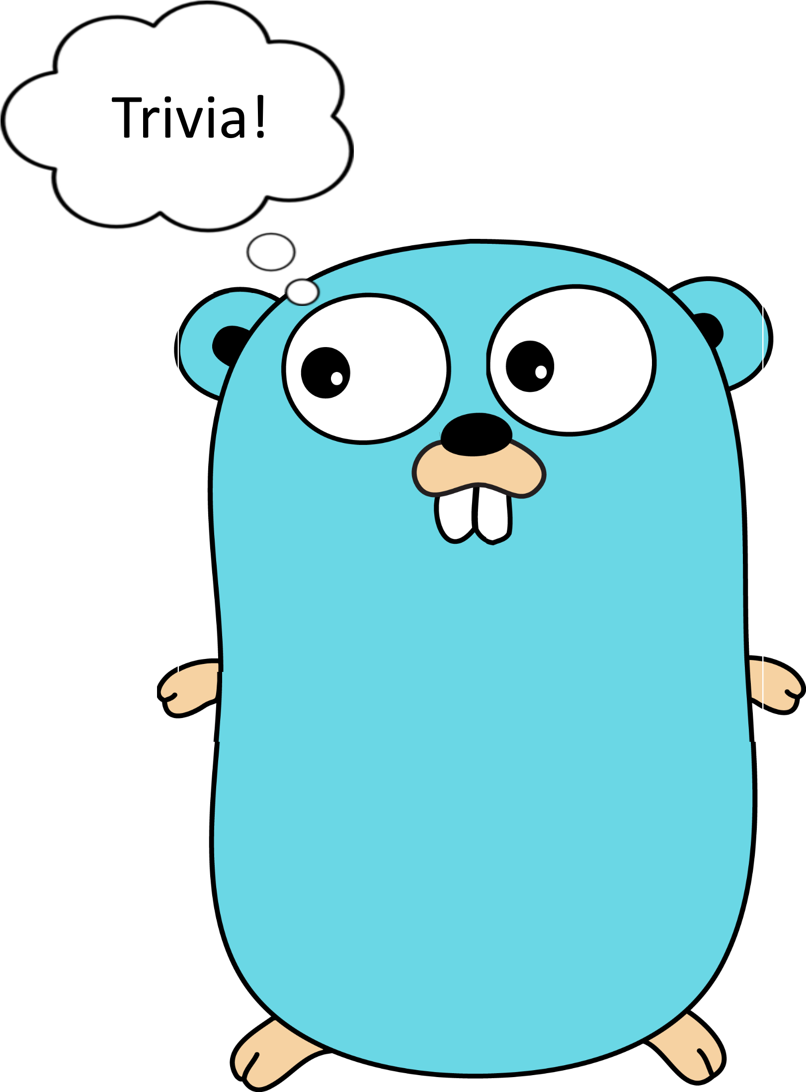 Go Race Condition Trivia - Go Programming Language Logo (1634x2224)