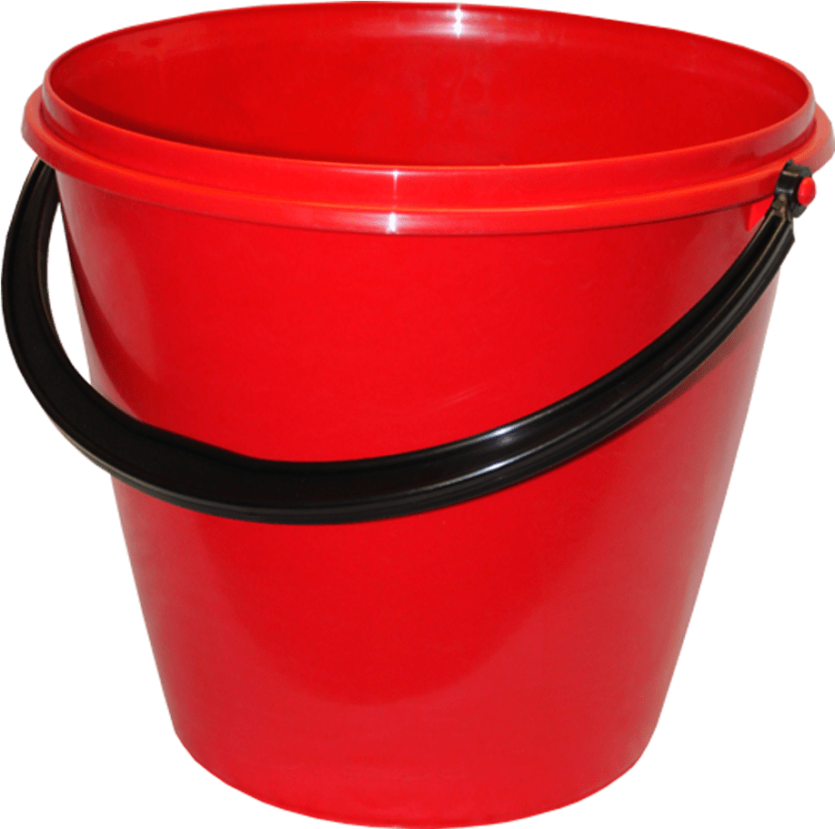 Transparent Plastic Bucket - Transparent Background Red Bucket Png (988x1300)