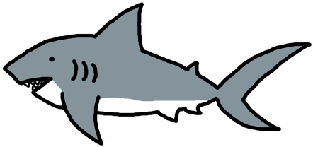 Shark Illustrations And Clipart - Clipart Of A Shark (450x300)