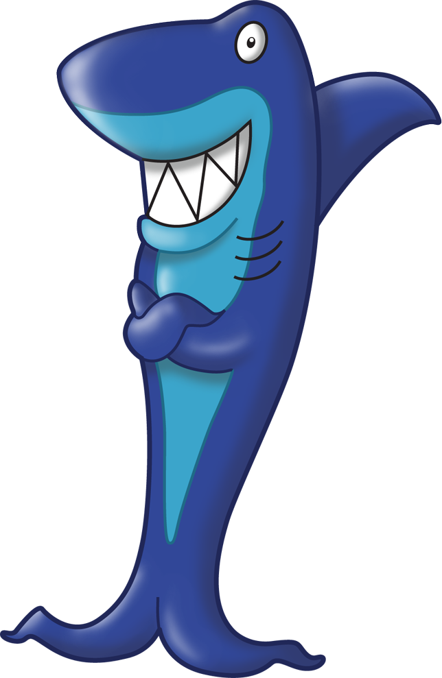 Let Me Drop Some Knowledge On You - Cartoon Shark Standing Up (644x989)