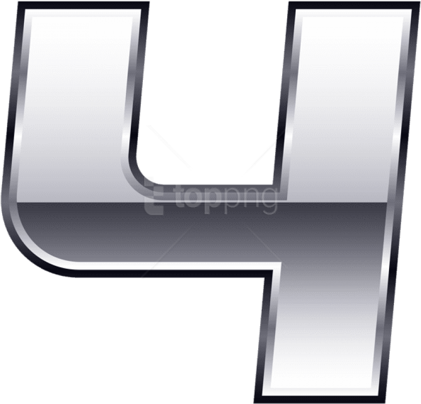 Free Png Download Silver Number Four Clipart Png Photo - Window (850x811)