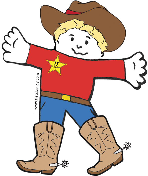 To Get Started And Print Your Own Sheriff Flat Stanley - To Get Started And Print Your Own Sheriff Flat Stanley (600x723)