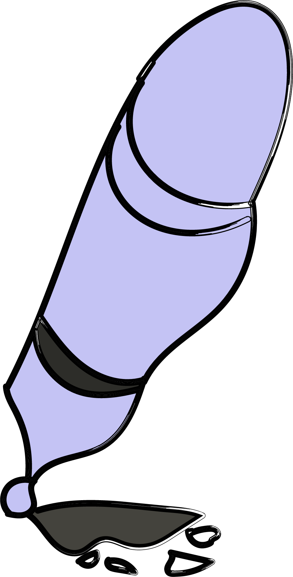 Calligraphy Pen Back View Clipart Png - Calligraphy Pen Back View Clipart Png (967x1900)