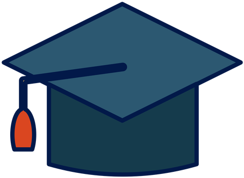 Transparent Graduation Hat - Mortarboard (512x512)