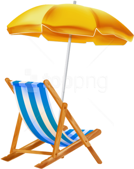Free Png Download Beach Umbrella With Chair Png Clipar - Beach Chair Png Clipart (480x578)