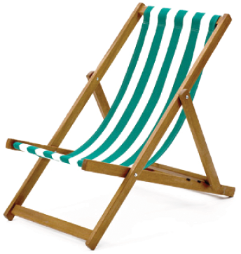 Beach Chair Clipart 70901 The Southsea Deckchair Deckchairs - Wideboy Deckchair (422x377)