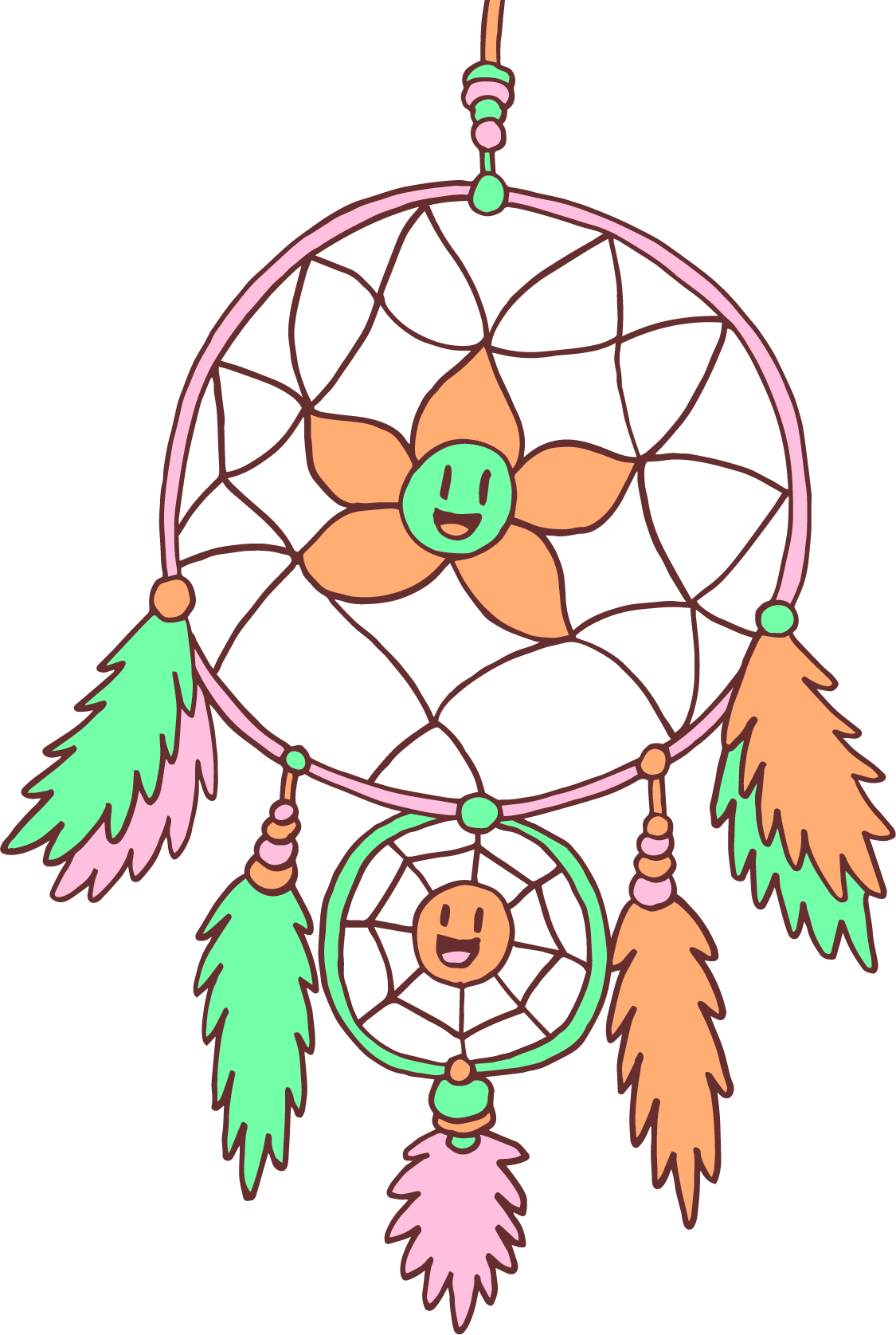 Dreamcatcher Clipart Dreamer - Atrapasueños Dibujos (1125x1675)