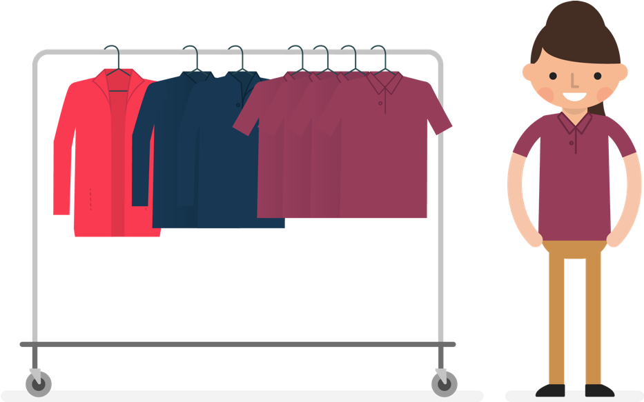 Clothing Clipart Spare Clothes - Illustration (1500x600)