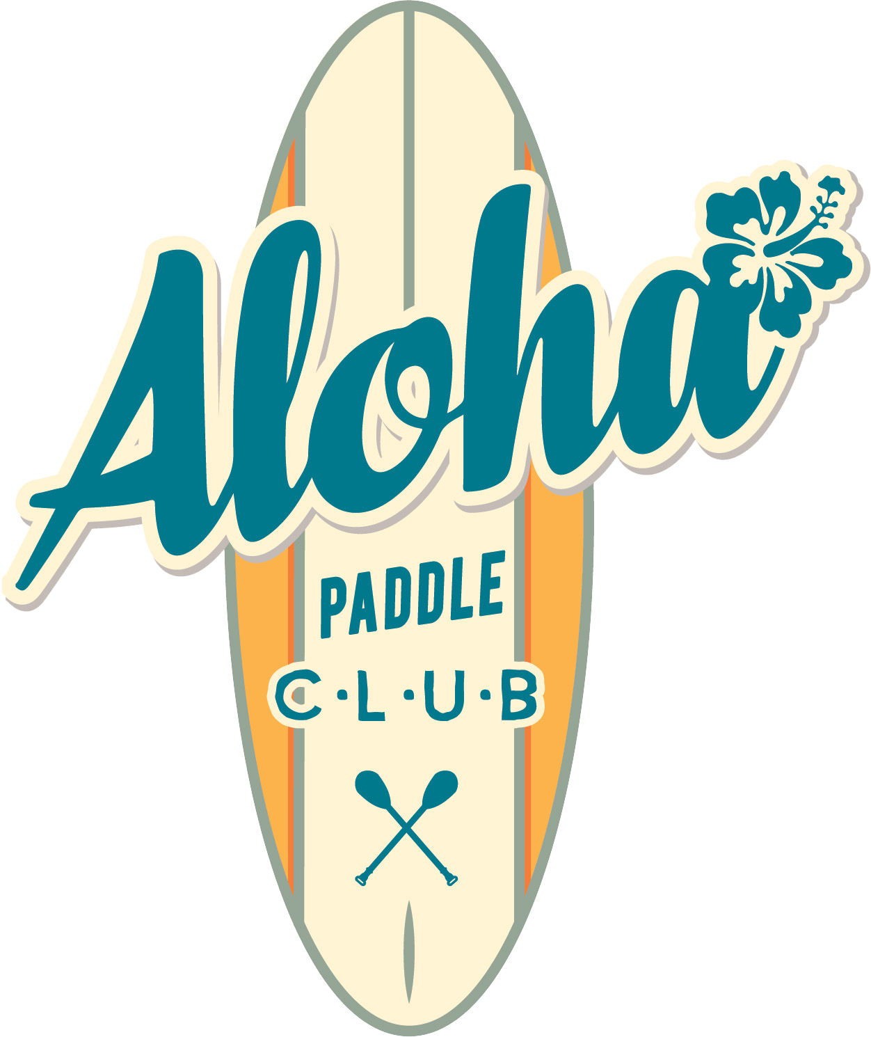 Aloha Paddle Boarding Playa Carmen - Aloha Logo Board (1252x1490)